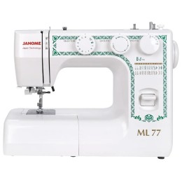Швейная машина JANOME ML 77, 25 операций, петля автомат, вертикальный челнок, нитевдеватель, регулят