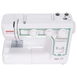 Швейная машина JANOME ML 77, 25 операций, петля автомат, вертикальный челнок, нитевдеватель, регулят