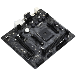 Материнская плата Asrock A520M-HDV Soc-AM4 AMD A520 2xDDR4 mATX AC`97 8ch(7.1) GbLAN RAID+VGA+DVI+HDMI