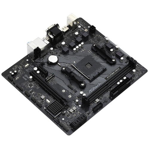 Материнская плата Asrock A520M-HDV Soc-AM4 AMD A520 2xDDR4 mATX AC`97 8ch(7.1) GbLAN RAID+VGA+DVI+HDMI