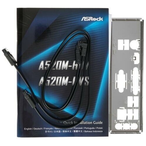 Материнская плата Asrock A520M-HDV Soc-AM4 AMD A520 2xDDR4 mATX AC`97 8ch(7.1) GbLAN RAID+VGA+DVI+HDMI
