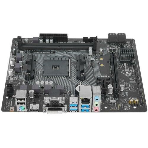 Материнская плата Asrock A520M-HDV Soc-AM4 AMD A520 2xDDR4 mATX AC`97 8ch(7.1) GbLAN RAID+VGA+DVI+HDMI