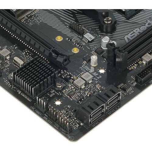 Материнская плата Asrock A520M-HDV Soc-AM4 AMD A520 2xDDR4 mATX AC`97 8ch(7.1) GbLAN RAID+VGA+DVI+HDMI