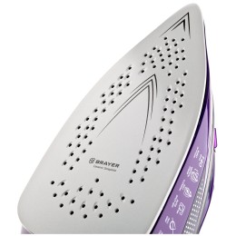 Утюг BRAYER, 2600 Вт, керамическое покрытие, автоотключение, Пар 140 г/м, One temp, антикапля, спрей, самоотчистка