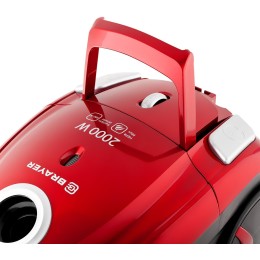 Пылесос BRAYER BR4221 2000 Вт, 2,5 л, всасыв 350 Вт,НЕРА, телес 92 см, меб, щель