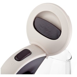 Электрочайник BRAYER BR1045BN 2200 Вт, 1,8 л, высококач. стекло, моющ. фильтр,поворот.осно