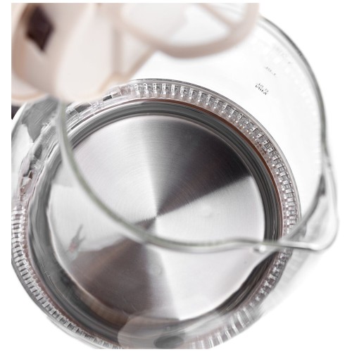 Электрочайник BRAYER BR1045BN 2200 Вт, 1,8 л, высококач. стекло, моющ. фильтр,поворот.осно