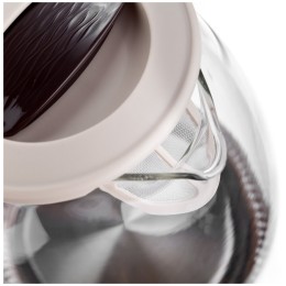 Электрочайник BRAYER BR1045BN 2200 Вт, 1,8 л, высококач. стекло, моющ. фильтр,поворот.осно