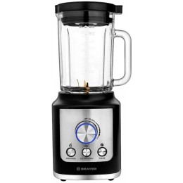 Блендер BRAYER BR1200BK 1600 Вт, стекл., 1,8 л, 6 титан. ножей, импульс, колка льда.
