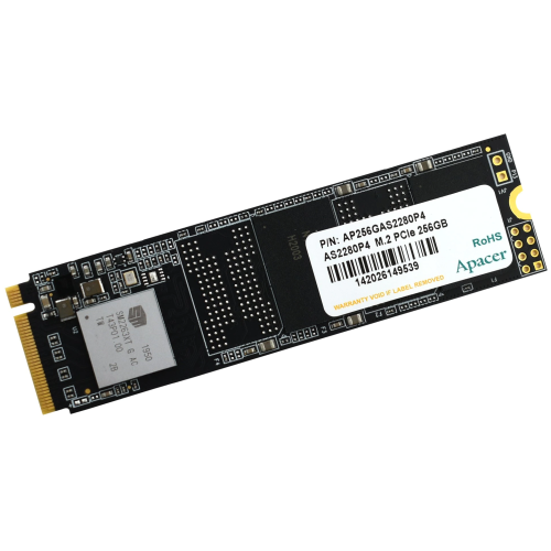Накопитель SSD M.2 Apacer 256Gb AS2280P4 <AP256GAS2280P4-1> (PCI-E 3.0 x4, up to 1800/1100MBs, 3D TLC, NVMe 1.3, 22х80mm)