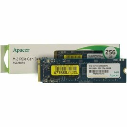 Накопитель SSD M.2 Apacer 256Gb AS2280P4 <AP256GAS2280P4-1> (PCI-E 3.0 x4, up to 1800/1100MBs, 3D TLC, NVMe 1.3, 22х80mm)