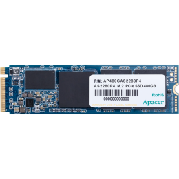 Накопитель SSD M.2 Apacer 256Gb AS2280P4 <AP256GAS2280P4-1> (PCI-E 3.0 x4, up to 1800/1100MBs, 3D TLC, NVMe 1.3, 22х80mm)