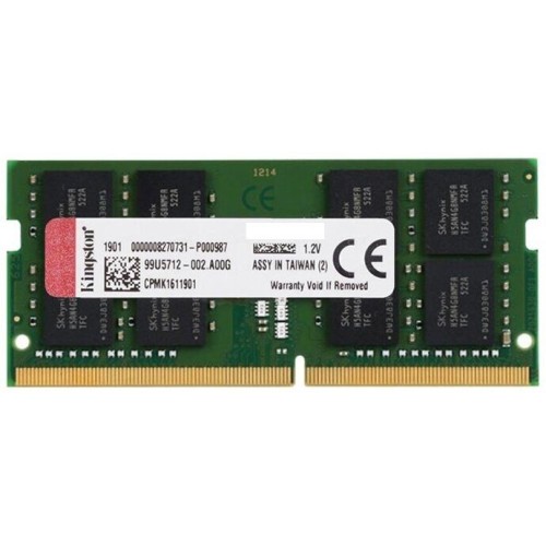 Память Kingston 16Gb DDR4 2666Mhz PC21300,SO-DIMM 1.2V, Kingston (KVR26S19S8/16) (retail)