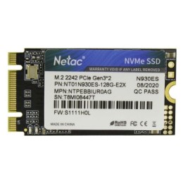 Накопитель SSD M.2 2242 Netac 512Gb N930ES Series <NT01N930ES-512G-E2X> Retail (PCI-E 3.1 x2, up to 1650/1500MBs, 3D TLC, NVMe 1.3, 22х42mm)