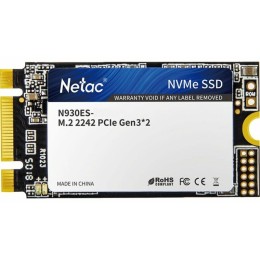 Накопитель SSD M.2 2242 Netac 512Gb N930ES Series <NT01N930ES-512G-E2X> Retail (PCI-E 3.1 x2, up to 1650/1500MBs, 3D TLC, NVMe 1.3, 22х42mm)