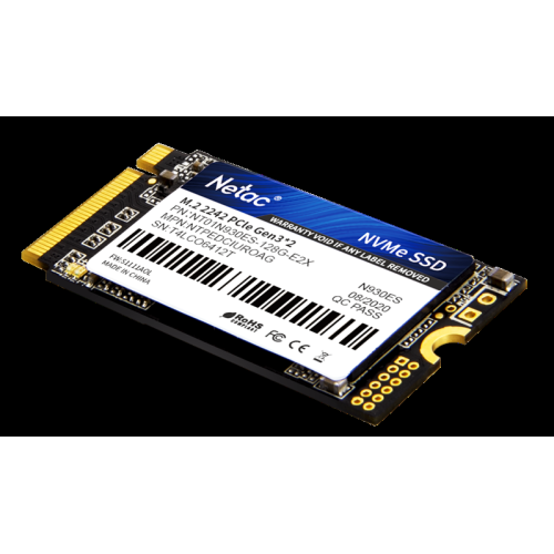 Накопитель SSD M.2 2242 Netac 512Gb N930ES Series <NT01N930ES-512G-E2X> Retail (PCI-E 3.1 x2, up to 1650/1500MBs, 3D TLC, NVMe 1.3, 22х42mm)