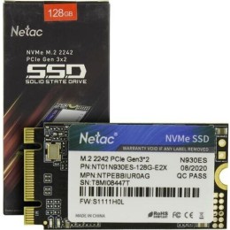 Накопитель SSD M.2 2242 Netac 512Gb N930ES Series <NT01N930ES-512G-E2X> Retail (PCI-E 3.1 x2, up to 1650/1500MBs, 3D TLC, NVMe 1.3, 22х42mm)