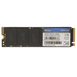 Накопитель SSD M.2 Netac 1.0Tb N930E Pro Series <NT01N930E-001T-E4X> Retail (PCI-E 3.1 x4, up to 2080/1700MBs, 3D TLC/QLC, NVMe 1.3, 22х80mm)