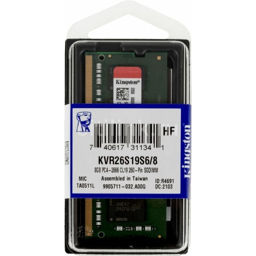 Модуль памяти Kingston KVR26S19S6/8 KVR26S19S6/8