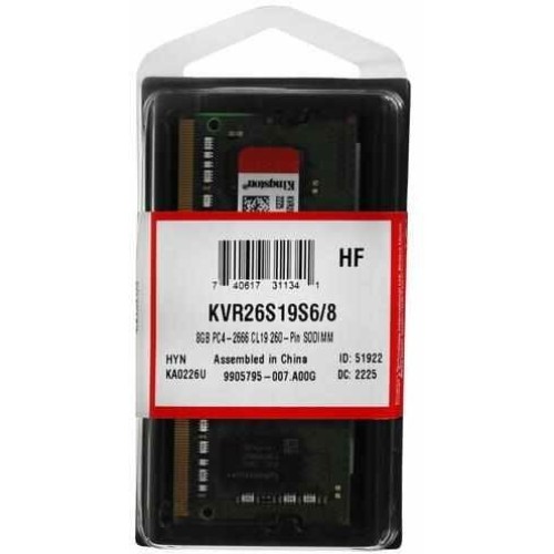 Модуль памяти Kingston KVR26S19S6/8 KVR26S19S6/8