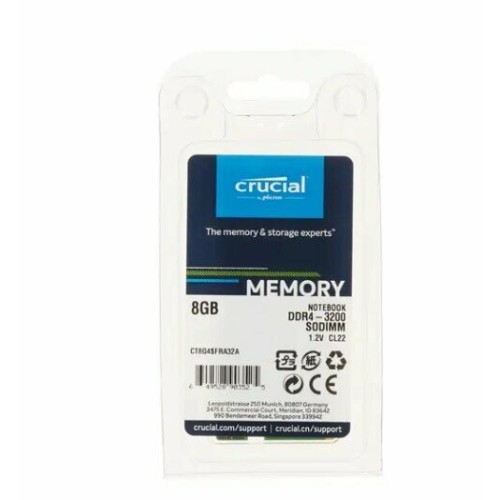 Модуль памяти для ноутбука 8GB PC25600 DDR4 SO CT8G4SFRA32A CRUCIAL