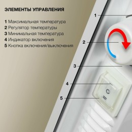 Конвектор STARWIND SHV5010 1000Вт белый