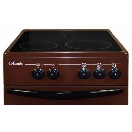 Электрическая плита ЛЫСЬВА EF3001MK00 коричневый (без крышки)