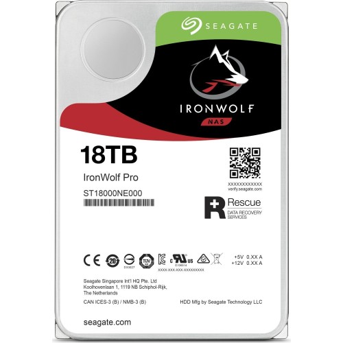 Жесткий диск Seagate Original SATA-III 18Tb ST18000NE000 NAS Ironwolf Pro (7200rpm) 256Mb 3.5"