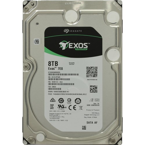 Жесткий диск Seagate Original SATA-III 18Tb ST18000NM000J Exos X18 512E (7200rpm) 256Mb 3.5"