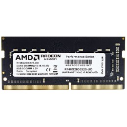 Память AMD 8Gb DDR4 2666MHz R748G2606S2S-UO OEM PC4-21300 CL16 SO-DIMM 260-pin 1.2В