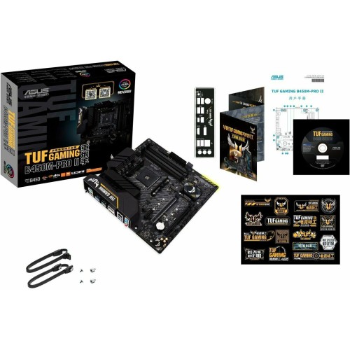 Материнская плата Asus TUF GAMING B450M-PRO II Soc-AM4 AMD B450 4xDDR4 mATX AC`97 8ch(7.1) GbLAN RAID+HDMI+DP
