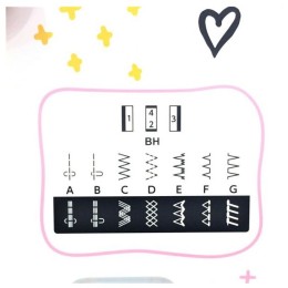 Швейная машина JANOME JQ 2515S белый