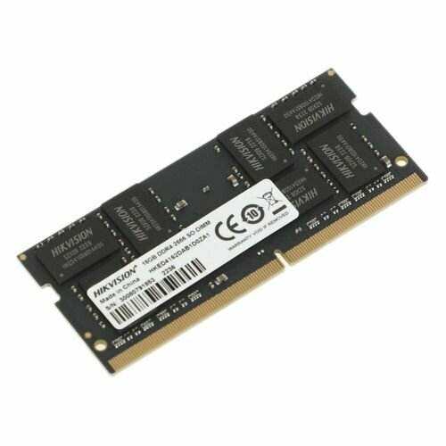 Модуль памяти HIKVision SODIMM DDR 4 DIMM 16Gb PC21300, 2666Mhz, HKED4162DAB1D0ZA1/16G