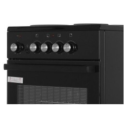 Электрическая плита DE LUXE 5004.18э-011 черный глянец Типоразмер 50*50см, духовка с термостатом