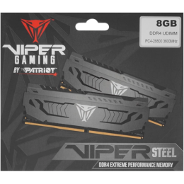 Оперативная память Patriot Viper STEEL 8GB 3600MHz CL18 UDIMM SINGLE   PVS48G360C8