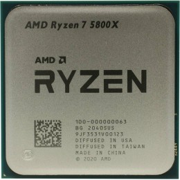 Процессор AMD Ryzen 7 5800X TRAY <100-000000063> (AM4, 3.8GHz - 4.7GHz, 8x512Kb+32Mb, 8C/16T, 7nm, 105W)