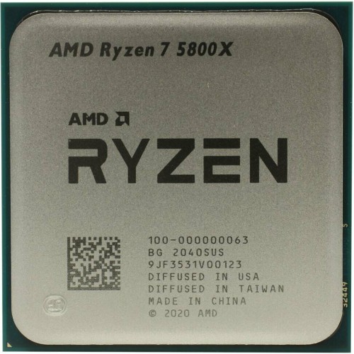 Процессор AMD Ryzen 7 5800X TRAY <100-000000063> (AM4, 3.8GHz - 4.7GHz, 8x512Kb+32Mb, 8C/16T, 7nm, 105W)