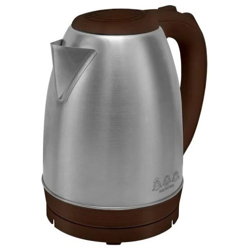 Электрочайник МАСТЕРИЦА EK-1801М, шоколад, 1,8л, нержавейка