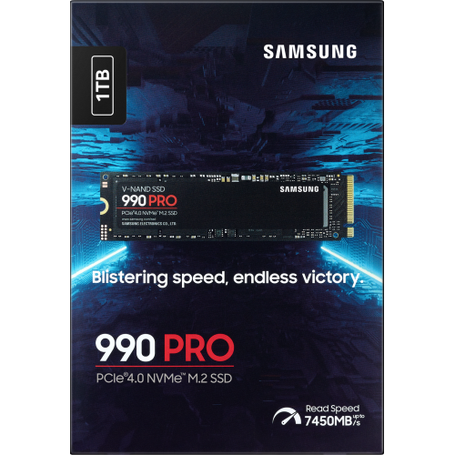 Накопитель SSD M.2 (PCI-E NVMe) 1Tb Samsung 980 PRO (R7000/W5000MB/s) (MZ-V8P1T0BW analog MZ-V7P1T0BW)