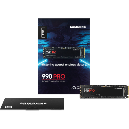 Накопитель SSD M.2 (PCI-E NVMe) 1Tb Samsung 980 PRO (R7000/W5000MB/s) (MZ-V8P1T0BW analog MZ-V7P1T0BW)