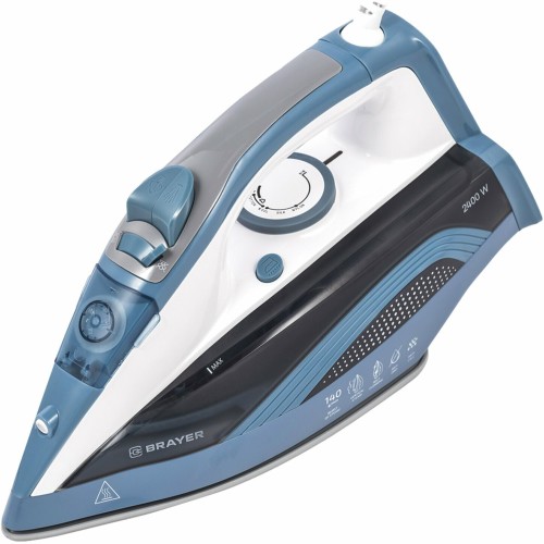Утюг BRAYER 4002BR 2400 Вт, керамич, Пар 140 г/м  антикапля, разбрыз, резер 360мл, самоотчис,