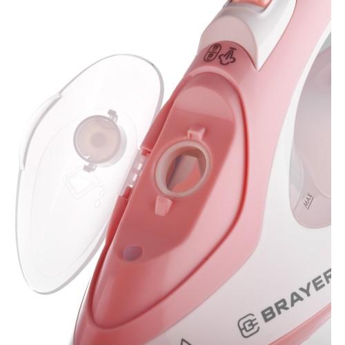 Утюг BRAYER 4080BR отпариватель1950, Вт. керамич, под.пар 25г/мин 250 мл, съем.щетка