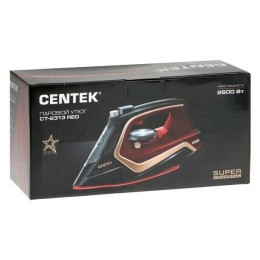 Утюг CENTEK CT-2313 RED 2600Вт керамическая подошва, 350мл, паровой удар, самоочистка, капля-стоп