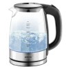 Электрочайник CENTEK CT-0030 черный стекло 1.7л, 2200Вт, внутр. LED подсветка,защита от вкл б/воды