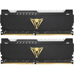 Оперативная память DDR 4 DIMM 64Gb (32Gbx2) PC25600, 3200Mhz, CL18, PATRIOT Viper Steel RGB (PVSR464G320C8K) (retail)