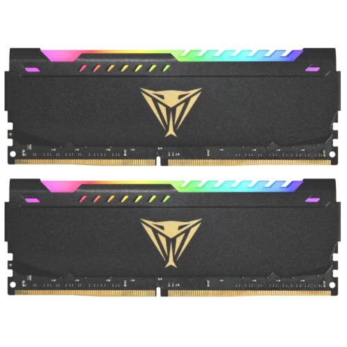 Оперативная память DDR 4 DIMM 16Gb (8Gbx2) PC25600, 3200Mhz, CL18, PATRIOT Viper Steel RGB (PVSR416G320C8K) (retail)