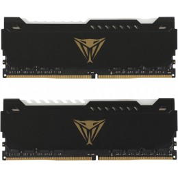 Оперативная память DDR 4 DIMM 16Gb (8Gbx2) PC25600, 3200Mhz, CL18, PATRIOT Viper Steel RGB (PVSR416G320C8K) (retail)