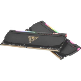 Оперативная память DDR 4 DIMM 16Gb (8Gbx2) PC25600, 3200Mhz, CL18, PATRIOT Viper Steel RGB (PVSR416G320C8K) (retail)
