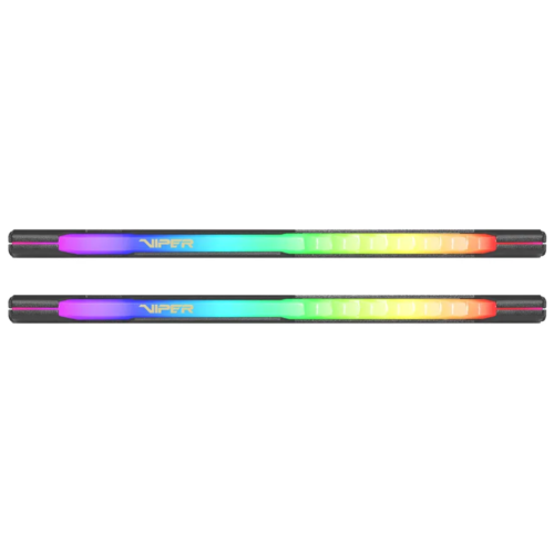 Оперативная память DDR 4 DIMM 16Gb (8Gbx2) PC25600, 3200Mhz, CL18, PATRIOT Viper Steel RGB (PVSR416G320C8K) (retail)