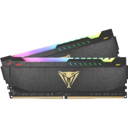 Оперативная память DDR 4 DIMM 16Gb (8Gbx2) PC25600, 3200Mhz, CL18, PATRIOT Viper Steel RGB (PVSR416G320C8K) (retail)